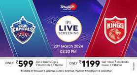 DC vs PBKS IPL 2024 LIVE SCREENING @SMAAASH - JALANDHAR