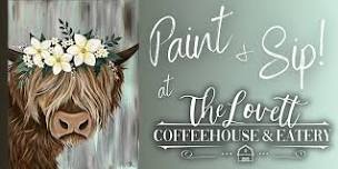 Paint & Sip at The Lovett Coffeehouse!