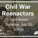 Civil War Reenactors at the Hunt House