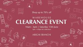 Warehouse Clearance Event