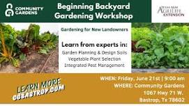 Beginning Backyard Gardening Workshop