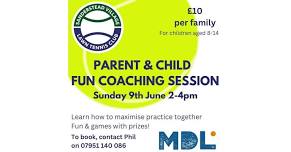 Parent and Child Fun Tennis Coaching Session