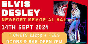 Elvis Desley Live at Newport Memorial Hall - Pembs