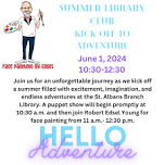 Summer Library Club Kickoff to Adventure!