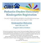 Kindergarten Welcome, ¡Bienvenida a Kínder! El 10 y 17 de Abril