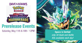 Pokémon Scarlet & Violet: Twilight Masquerade Prerelease Tournament