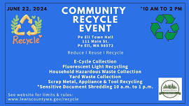 Pe Ell Community Recycle Event