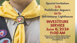 Pathfinder & Adventurer Club Investiture Service at the Joy of Troy