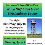 Fundraiser Auction: a night at the Jersey Jim Lookout Tower