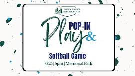 Pop-In & Play: Softball Game