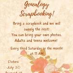 Genealogy Scrapbooking - Amite Branch