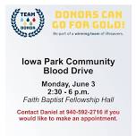 Iowa Park Community Blood Drive