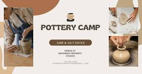 Summer Pottery Camp Ages 6 to 9