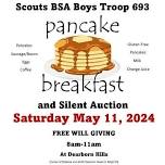 Scouts BSA Boys Troop 693 Annual Pancake Breakfast and Silent Auction