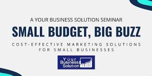 Small Budget, Big Buzz: Cost-Effective Marketing Solutions for Small Businesses