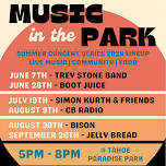 Music in the Park at Tahoe Paradise Park