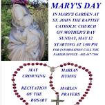 Celebrate Mary's Day in Mary's Garden at St. John the Baptist Church