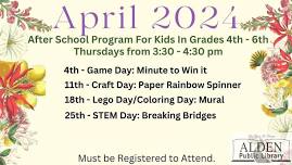 After School Program for kids in grades 4th-6th