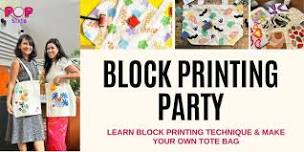 Block Print Party - Tote Bag