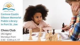 Chess Club (Mondays at 2:30 - 5 p.m. ET)