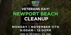 VETERANS DAY Newport Beach Cleanup with Veterans ,