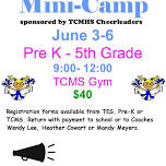 TCMHS Summer Mini Cheer Camp