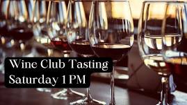 Wine Club Tasting