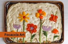 Focaccia Bread Art