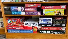 No Bored Games: Board games, fun and snacks for kids 8 and up.    — The Willoughby Wallace Memorial Library