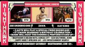 Pride Showcase at Nighthawk + Mark Manning B-day Bash with Zava, Zee + Kat King on Thurs., June 6