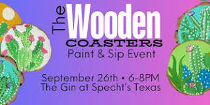 9/26 - Wood Coaster Paint & Sip Event at The Gin Specht’s Texas