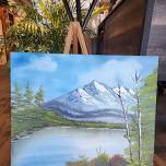 Bob Ross Style Oil Painting Class