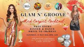 Glam N’ Groove Red Carpet Cocktail  Early Mother’s Day Dinner & Dance Event