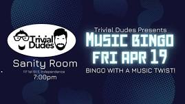 Music Bingo at Sanity Room