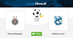 Partizan Belgrade - Mladost Lucani Serbia / Super Lig May 12, 2024