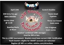 360 Doubles Scratch Tournament