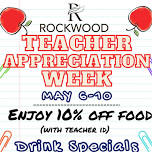 Teacher Appreciation Week @ Rockwood!