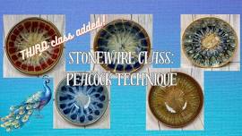 Third Stoneware Class: Peacock Technique (Wines and Designs)