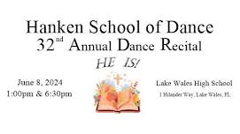 32nd Annual Dance Recital - Hanken School of Dance