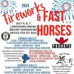 Fireworks and Fast Horses Barrel Race