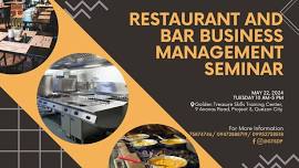 Restaurant and Bar Business Management Seminar