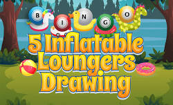 Inflatable Loungers Drawing Bingo