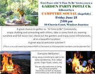 Garden Party Potluck & Campfire Social!