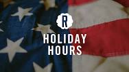 Memorial Day (special hours)