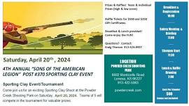 Sporting Clay Event!  4th Annual Sons of the American Legion Fundraiser