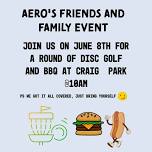 Aero's friend and family disc golf and bbq