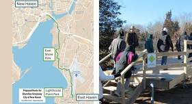 Walk the Future Route of the Shoreline Greenway Trail Extension into New Haven