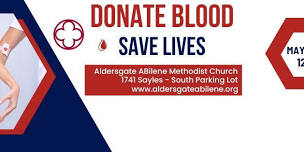 Aldersgate Abilene Methodist Church Blood Drive