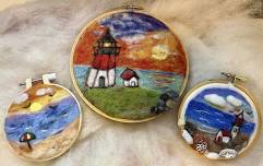 New Offering!!-Needle Felted Beach Sunset-Tuesday, May 28th, 6:30 pm