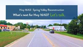 Public Meeting: Hwy 16/63 reconstruction in Spring Valley